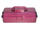 Plastic Glitter Art & Craft Organizer and Storage, 3 Layer Stackable Tool Storage Box, Portable V1366-AZ2-W-20822