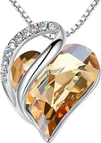 Infinity Love Heart Necklace, Birthstone Necklace for Women, Jewelry for Women with Healing V1164-325796