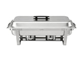 5-Star Chef Chafing Dish 9L 1-Pan Buffet Warmer Food Warmer Catering Server CD-9L-1Z-SS
