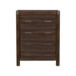 Tallboy with 4 Storage Drawers Solid Wooden Assembled in Chocolate Colour V43-TBY-NOW-CHK