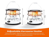 Portable Kerosene Heater Lift-Up Heater Indoor Outdoor Heater Camping Heater - White - Size set V1102-132-81194-WHT-SET