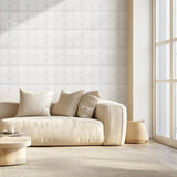 VEVOR 3D Wall Panels 33-Pack 30 x 30 cm PVC 2.97 m² Coverage Floral Matte White V952-PVC3DQBXDYSJ05PSDV0