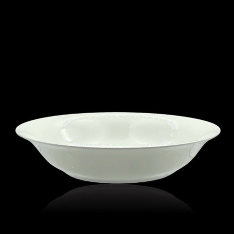 bulk 18 White Bone China Round Bowl 26x7cm V637-TAB35259