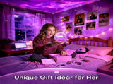 Crystal Ball Night Light Projector, 16 Colors 216 Modes RGB Water Ripple Lamp with Remote & Timer, V1107-CS-SBWXYD