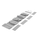 Over Door Hanging Organizer Wall Mount Storage with Hooks for Pantry Nursery Kitchen Closet Dorm V1294-YM0718-3117220210212