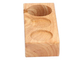 3Slots Wooden Coffee Portafilter Holder Tamper Stand Tamping Base for Home Bar Counter Wood V1294-YM0901-3118210243111