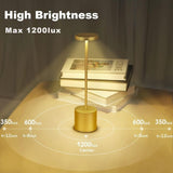 2 Pack Wireless LED Touch Bedside Lamps USB Rechargeable 3600mAh with 3 Color Temperatures V1237-ZY-528-107