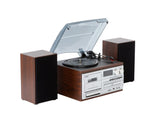 Audio Home Entertainment System Turntable, CDs, Vinyl, Wireless Streaming & More V196-CD114BR