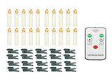 20 PCS Flameless Candles with Remote Control Realistic Warm White LED Candles Battery Powered V1294-YM0901-H35336I-20