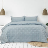 Ardor Saladin Chambray 3 Pcs Embroidered Comforter Set Queen/King V442-INT-COMFORTER-3PCSSALADIN-CHAMBRAY-QS