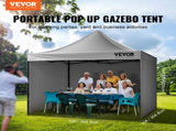 304.8 x 304.8 cm Pop up Canopy with Removable Sidewalls, Instant Canopies Portable Gazebo & Wheeled V952-DCSYPSH1010FTAFO2V0