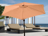 Patio Umbrella Replacement Canopy Khaki 9.8ft 6 Ribs Umbrella Canopy for Outdoor Courtyard Terrace V1294-YM0901-210520AH01-1
