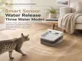 Cream White Cat Water FountainL, Cordless Pet Water Dispenser for Cats & Small Dogs, Smart Sensor, V1243-YSJ1008CATWATERFOUNTAINCREAMWHITE