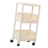 Compact Rolling Storage Organizer Large Capacity Mobile Utility Cart Movable Storage Book Shelves V1294-YM0901-3116230009713