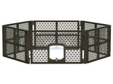 i.Pet Dog Playpen Enclosure 6 Panel Pet Fence Plastic Play Pen PET-DOGPLAYPEN-PL-6-BR