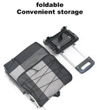 Cooler Picnic Bag Trolley Thermally Insulated - 36L - 60 cans - Grey - Drinks Food Cool Bag V382-TROLLEYCOOLER