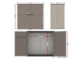 Giantz Garden Shed Outdoor Storage Shed Tool Workshop with Lockable Doors SHED-FLAT-P-3X5-BR-AB