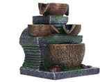 Indoor Fountain Three Layer Design USB Power Elegant Style Fashionable Decorative Home Ornaments for V1294-YM0715-3111210440411