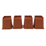 4PCS Heavy Duty Bed Chair Riser L Shaped 6in Anti Slip Furniture Extra Raiser for Bedroom V1294-YM0703-3114230002811