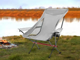 Ultra-Light 1.5KG Portable Folding Rock Camping Chair No Tools Setup 150kg Capacity Heat-Resistant V985-MOONCHAIR