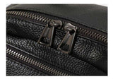 Lychee-grain leather backpack wear-resistant, large capacity, casual travel & commute, multiple V1232-SJB-ZP-002