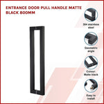 Entrance Door Pull Handle Matte Black 800mm V63-837571