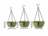 Hanging Double Chain Hanging Basket Planter Home Balcony Indoor Automatic Water Absorbing Basin V1294-YM0626-230208LD01-2