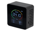 Smart Carbon Dioxide Detector USB Charging Infrared Temperature Humidity Air Quality MonitorBlack V1294-YM0901-3113210119812