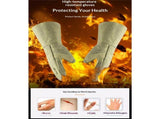 500&degC Heat Resistant gloves, Fire Proof Foundry Leather Gloves for Fireplace, Furnace, Fire Pit, V1366-AZ2-W-00419