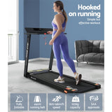 Everfit Treadmill Electric Home Gym Fitness Exercise Fully Foldable 450mm Black TMILL-CHI-450-M610-BK