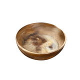 Halo Swirl Resin Serving Bowl – Latte- Marbled Decorative & Serveware Bowl V1026-KLCMRDDA0028