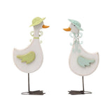Set 2 Asst Glamorous Ducks Ornament 25cm V637-52388DCK