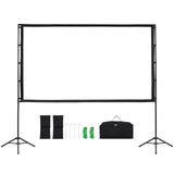Projector Screen with Stand, 100 Inch 160&deg Wide Angle Indoor Outdoor Projection Screen, 169 4K HD V952-ZJSTYPMEKLJZTWA9Y001V0
