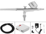 Airbrush Compressor Kit Dual Action Spray Air Brush Set Tattoo Nail Art Tool V1294-YM0901-JY13873-01