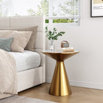 Golden Halo Round Side Table V264-TAB-730S-WHE-GD-1