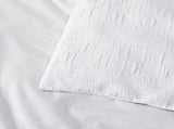Bianca Cosmo White Soft Chenille Geometric Quilt Cover Set Queen V442-BCA-QUILTCS-COSMO-WHITE-QS