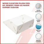 Wedge Elevation Pillow Cool Gel Memory Foam Leg Raiser Support Cushion V63-832851