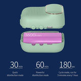 Mini Fridge Deodorizer Rechargeable Air Purifier for Refrigerator Wardrobe White V1263-JX-7762