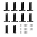 Glass Clamp, 10 PCS Square Glass Railing Bracket for 0.31 "-0.47 " Tempered Glass, 304 Stainless V952-BLLGJHSFXPT1QW8PAV0