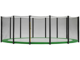 Kahuna 16ft Trampoline Replacement Safety Pad and Net Round 12 Poles Green TRP-PNO-1612-GN