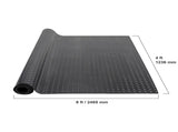 Diamond-Plate Rubber Flooring 3 mm x 4 ft x 8 ft Garage Floor Mat, SBR Rubber Garage Flooring V952-XJCKDDXJ48FTC1SYMV0