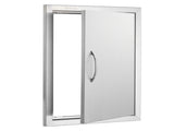 BBQ Access Door, 432x610 mm Single Outdoor Kitchen Door, Stainless Steel Flush Mount Door, Wall V952-DMMBSCJMYS174RNRPV0