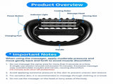 Upgraded Rolling Cold Massage Roller with Detachable Frozen Head, High-Frequency Vibration, V1341-ZY-KEM4PBDR-BLACK