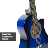 Karrera Childrens 34in Acoustic Guitar Kids - Blue CC34-BU