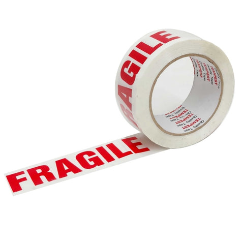 6x Fragile Packing Tape 48mmx75m Long Rolls Red White Packaging Adhesive Label V238-SUPDZ-32816101785680