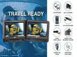 Laser 9 Inch Dual Screen DVD Player Black V1031-DVD-PT9-DUALD
