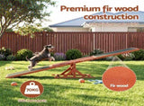 i.Pet Dog Agility Equipment Pet Seesaw Obedience Training Puppy Obstacle Outdoor Play 180cm PET-AGILITY-180-BR