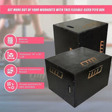 3 IN 1 Black Wood Plyo Games Plyometric Jump Box V63-822371