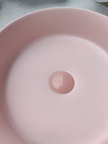 2020 Matte Pink Round 360 mm Dia top counter basin porcelain sink V549-PINK360