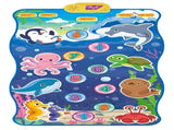 2-Pack Kids Multifunctional Electronic Dance Mat - Undersea World & Space Theme Play Mat with Sound V888-ELOSUNG39965